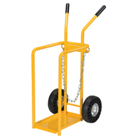 Chariot pour bouteille de gaz, Roues Caoutchouc moul&eacute;, Base de 9-13/16" la x 16" lo, 150 lb Infinity Industrial Services Inc.