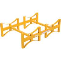 Porte-barils empilable en acier, 2 barils, Capacit&eacute; de 1600 lb, 45-1/2" la x 29-7/8" p x 12-3/4" h Infinity Industrial Services Inc.