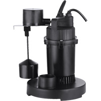 Thermoplastic Submersible Sump Pump, 2560 GPH, 115 V, 4.6 A, 1/3 HP Infinity Industrial Services Inc.