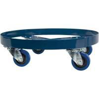 Drum Dolly, Steel, 1400 lbs. Capacity, 24" Diameter, Blue Elastic Casters Infinity Industrial Services Inc.