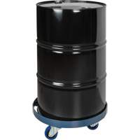 Drum Dolly, Steel, 1400 lbs. Capacity, 24" Diameter, Blue Elastic Casters Infinity Industrial Services Inc.