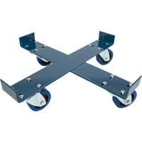 Drum Dolly, Steel, 1400 lbs. Capacity, 24" Diameter, Blue Elastic Casters Infinity Industrial Services Inc.