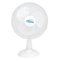 Oscillating Desk Fan with Push Buttons, 16" Diameter, 3 Speeds Infinity Industrial Services Inc.