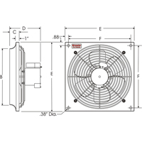 All Purpose Wall Fans, Commercial, 2 Speed, 10" Diameter Infinity Industrial Services Inc.