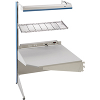 Arlink Preconfigured Workstation, 36" W x 28" D x 84" H, Single Sided Corner Add-On Infinity Industrial Services Inc.