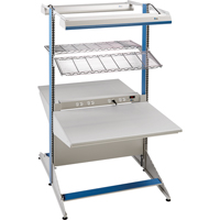 Arlink Preconfigured Workstation, 36" W x 56" D x 84" H, Double Sided Corner Add-On Infinity Industrial Services Inc.