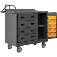 Mobile Workbench Cabinet with Bins, Steel Surface Infinity Industrial Services Inc.