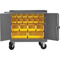 Mobile Workbench Cabinet with Bins, Steel Surface Infinity Industrial Services Inc.
