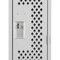 Clean Line Lockers, 12" x 15" x 72", Steel, Grey, Rivet (Assembled), Perforated Infinity Industrial Services Inc.