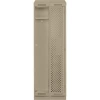 Clean Line Lockers, Bank of 2, 24" x 18" x 82", Steel, Beige, Rivet (Assembled), Perforated Infinity Industrial Services Inc.