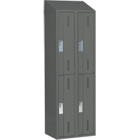 Casiers robustes Concorde, 2 niveaux, Bloc de 2, 24" x 18" x 78", Acier, Charbon, Soud&eacute; (assembl&eacute;) Infinity Industrial Services Inc.