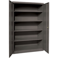 Deep Hi-Boy Storage Cabinet, Steel, 4 Shelves, 72" H x 36" W x 24" D, Charcoal Infinity Industrial Services Inc.