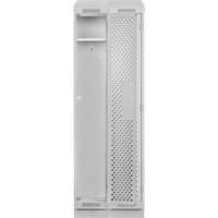 Clean Line Lockers, Bank of 2, 24" x 18" x 82", Steel, Grey, Rivet (Assembled), Perforated Infinity Industrial Services Inc.