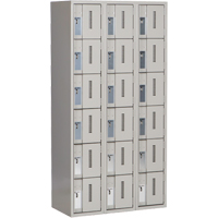 Concorde Heavy-Duty Lockers, 6 -tier, Bank of 3, 36" x 18" x 72", Steel, Grey, Welded (Assembled) Infinity Industrial Services Inc.