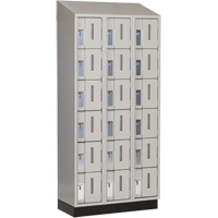 Concorde Heavy-Duty Lockers, 6 -tier, Bank of 3, 36" x 18" x 82", Steel, Grey, Welded (Assembled) Infinity Industrial Services Inc.