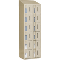 Concorde Heavy-Duty Lockers, 6 -tier, Bank of 2, 24" x 18" x 78", Steel, Beige, Welded (Assembled) Infinity Industrial Services Inc.