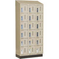 Concorde Heavy-Duty Lockers, 6 -tier, Bank of 3, 36" x 18" x 82", Steel, Beige, Welded (Assembled) Infinity Industrial Services Inc.