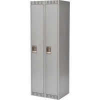 Lockers, Bank of 2, 24" x 18" x 72", Steel, Grey, Knocked Down Infinity Industrial Services Inc.