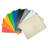 Fond de casier, Convient aux casiers 12" x 18", Gris fonc&eacute;, Plastique Infinity Industrial Services Inc.