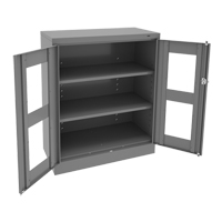 C-Thru Counter High Cabinet, Steel, 2 Shelves, 42" H x 36" W x 18" D Infinity Industrial Services Inc.