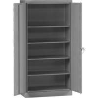 Standard Storage Cabinet, Steel, 4 Shelves, 72" H x 36" W x 18" D, Grey Infinity Industrial Services Inc.