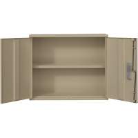Wall Mounted Cabinet, Steel, 2 Shelves, 30" H x 36" W x 12" D, Beige Infinity Industrial Services Inc.
