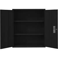 Lo-Boy Storage Cabinet, Steel, 2 Shelves, 42" H x 36" W x 18" D, Black Infinity Industrial Services Inc.