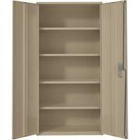 Hi-Boy Storage Cabinet, Steel, 4 Shelves, 72" H x 36" W x 18" D, Beige Infinity Industrial Services Inc.