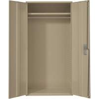 Wardrobe Storage Cabinet, Steel, 36" W x 18" D x 72" H, Beige Infinity Industrial Services Inc.