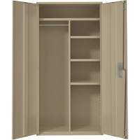 Combination Storage Cabinet, Steel, 6 Shelves, 72" H x 36" W x 18" D, Beige Infinity Industrial Services Inc.