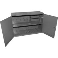 Abrasive Accessory Cabinet, Steel, 2 Drawers, 33-3/4" x 11-7/8" x 23-7/8", Grey Infinity Industrial Services Inc.
