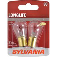 93 Long Life Mini Automotive Bulb, Incandescent, 13.3 W Infinity Industrial Services Inc.