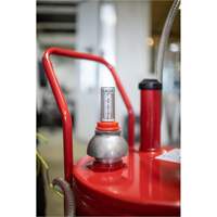 25-Gallon Steel Fuel Caddy with 2-Way Rotary Pump & Filter Infinity Industrial Services Inc.