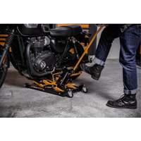 ATV and Motorcycle Jack, 0.75 Ton(s) Capacity, 4-2/3" Lowered, 14-1/2" Raised, Manual Hydraulic Infinity Industrial Services Inc.
