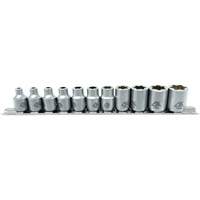 Flat-Cut E-"Star" Socket Set, 11 Pieces, 3/8" Drive Size Infinity Industrial Services Inc.