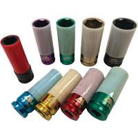 Thin Wall Master Impact Socket Set, 9 Pieces, 1/2" Drive Size Infinity Industrial Services Inc.