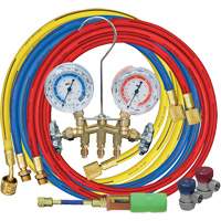 Manifold Gauge Set with Manual Couplers & Mini Dye Injector Infinity Industrial Services Inc.