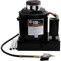 Air Actuated Bottle Jack, 100 Ton(s), Air Hydraulic/Manual Hydraulic, 17-22/25" Raised Height Infinity Industrial Services Inc.