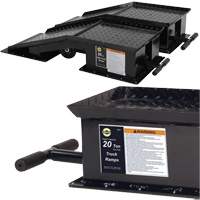 Heavy-Duty Truck Ramps with Long T-Handle, 40000 lbs. Capacity, 45" L, 13-1/2" W, 9-19/50" H Infinity Industrial Services Inc.