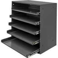 Compartment Box Cabinet, Steel, 5 Slots, 20-1/2" W x 12-1/2" D x 21" H, Grey Infinity Industrial Services Inc.