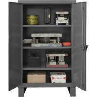 Extra Heavy-Duty Cabinet, Steel, 3 Shelves, 66" H x 60" W x 24" D, Grey Infinity Industrial Services Inc.