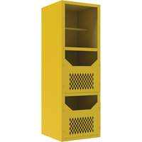 Spill Control Cabinet, 1 Shelves, 72" H x 24" W x 24" D, Steel, Yellow Infinity Industrial Services Inc.