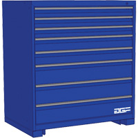 Modular Drawer Cabinet, 8 Drawers, 24" W x 24" D x 40" H, Blue Infinity Industrial Services Inc.