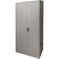 Storage Cabinet, Steel, 4 Shelves, 66" H x 30" W x 15" D, Grey Infinity Industrial Services Inc.
