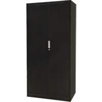 Combination Storage Cabinet, 36" W x 18" D x 72" H, Black Infinity Industrial Services Inc.