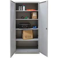 Hi-Boy Storage Cabinet, Steel, 4 Shelves, 72" H x 36" W x 18" D, Grey Infinity Industrial Services Inc.
