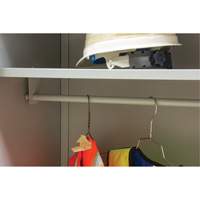 Wardrobe Storage Cabinet, Steel, 36" W x 18" D x 72" H, Grey Infinity Industrial Services Inc.