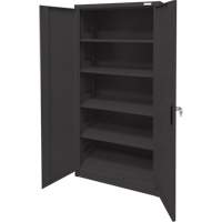 Storage Cabinet, Steel, 4 Shelves, 78" H x 36" W x 24" D, Black Infinity Industrial Services Inc.