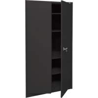 Storage Cabinet, Steel, 4 Shelves, 78" H x 36" W x 24" D, Black Infinity Industrial Services Inc.