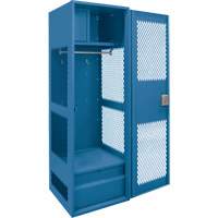Casier pour &eacute;quipement avec porte, Acier, 24" la x 18" p x 72" h, Bleu fonc&eacute; Infinity Industrial Services Inc.